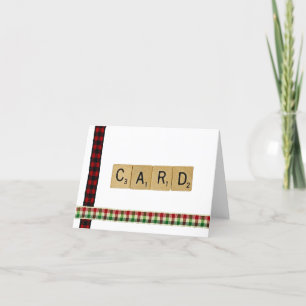 Scrabble Christmas Card Feiertagskarte