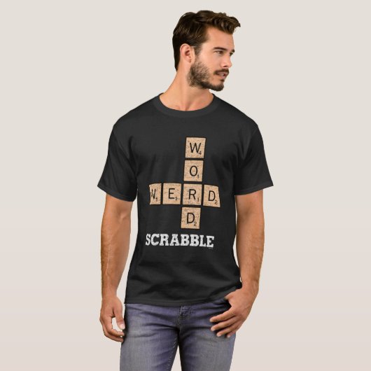 Scrabble Scrabble Word-Nerd T-Shirt (Vorne ganz)