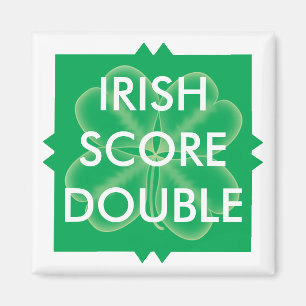 Scrabble-St Patrick doppelte Kerbe Magnet