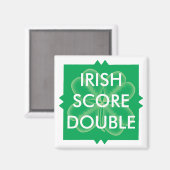 Scrabble St. Patrick's Double Score Magnet (Vorderseite/Rückseite)