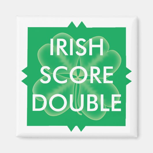 Scrabble St. Patrick's Double Score Magnet (Vorne)