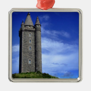 Scrabo Turm Silbernes Ornament
