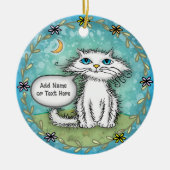 Scraggles Cat Keramik Ornament (Vorne)