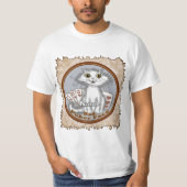 Scraggles Cat Poker Face T-Shirt (Vorderseite)