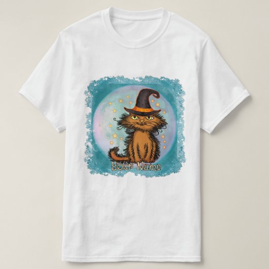 Scraggles Cat Witch T-Shirt (Design vorne)