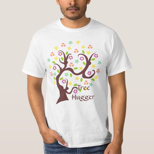 Scraggly abstrakter Baum T-Shirt (Vorderseite)