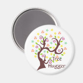 Scraggy-Abstrakter Baum Magnet (Vorderseite/Rückseite)