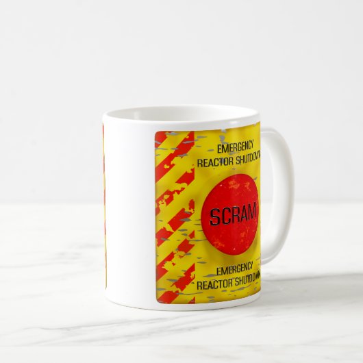SCRAM-Kontrolle, Nuklearer Reaktornotfall Kaffeetasse (VorderseiteRechts)