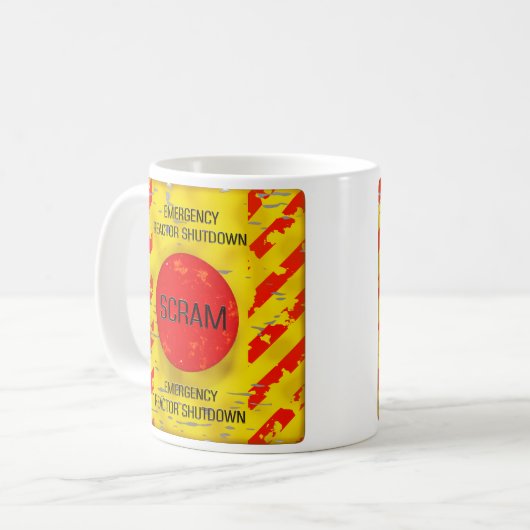 SCRAM-Kontrolle, Nuklearer Reaktornotfall Kaffeetasse (Vorderseite Links)