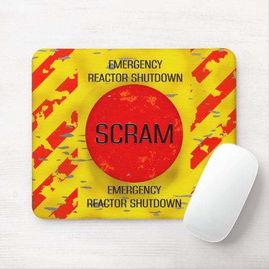SCRAM-Kontrolle, Nuklearer Reaktornotfall Mousepad (Mit Mouse)