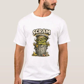 SCRAM Lustiger mürrischer Müll-Goblin Vintage-Cart T-Shirt