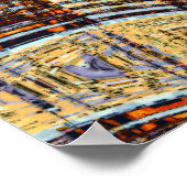 Scramble - Digitaler Abstrakter Expressionismus Poster (Ecke)