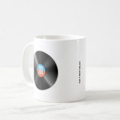 Scramble Golf Dad Retro Vinyl Monogramm Name Kaffeetasse (Vorderseite Links)