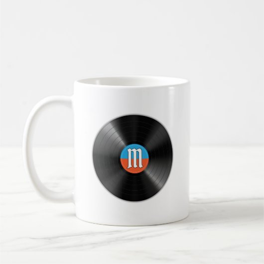 Scramble Golf Dad Retro Vinyl Monogramm Name Kaffeetasse (Links)