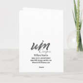 Scrambled Letters Christmas Card Feiertagskarte (Rückseite)