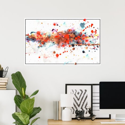 Scrambled Paint Poster (Heimbüro)