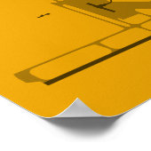 Scramento Airport (SMF) Diagramm Poster (Ecke)