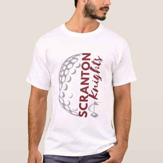 Scranton Knights Golf - Herrenhemd T-Shirt (Vorderseite)