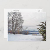 Scranton Lake Postcard Scranton PA-Winter Postkarte (Vorne/Hinten)