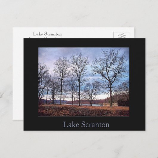 Scranton-Lake Scranton Postkarte (Vorne/Hinten)