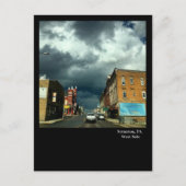 Scranton, PA-Dramatischer Himmel über Westseite Postkarte (Vorderseite)