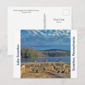 Scranton PA-Lake Scranton Post Card Encks Postkarte (Vorne/Hinten)