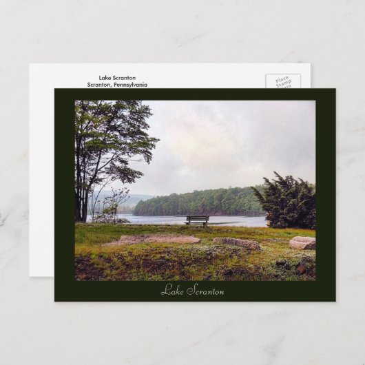 Scranton PA-Lake Scranton Post Card Postkarte (Vorne/Hinten)
