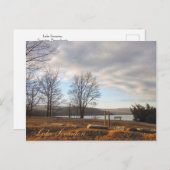 Scranton PA Lake Scranton Post Card Warmes Licht Postkarte (Vorne/Hinten)