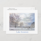 Scranton PA-Lake Scranton Post Card-Winter Blues Postkarte (Vorne/Hinten)