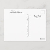 Scranton PA-Lake Scranton Post Card-Winter Blues Postkarte (Rückseite)