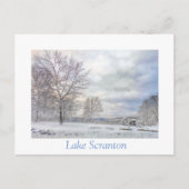 Scranton PA-Lake Scranton Post Card-Winter Blues Postkarte (Vorderseite)