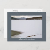 Scranton PA Lake Scranton Post Card Winterlandscha Postkarte (Vorne/Hinten)
