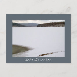 Scranton PA Lake Scranton Post Card Winterlandscha Postkarte
