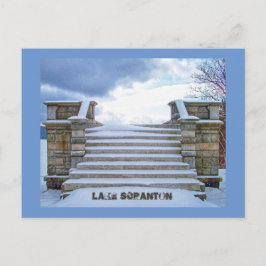 Scranton PA-Lake Scranton Postkarte Ausgeglichene 