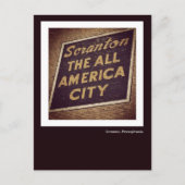 Scranton PA Postcard - Das Zeichen der All America Postkarte (Vorderseite)