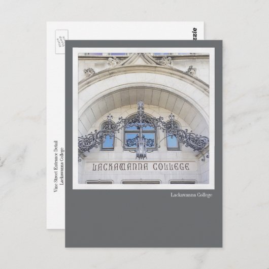 Scranton PA Postcard-Lackawanna-Uni Postkarte (Vorne/Hinten)