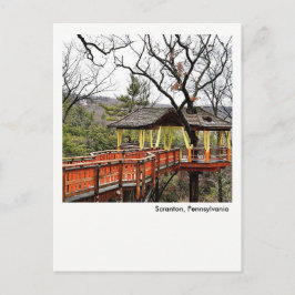 Scranton PA Postcard-Nay Aug Park Tree House Postkarte