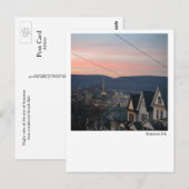 Scranton PA Postcard-Night-View Postkarte (Vorne/Hinten)