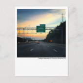 Scranton PA Postcard-Twilight Sky-I81-Dunmore Postkarte (Vorderseite)