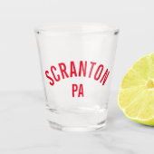 Scranton, PA Schnapsglas (Vorderseite)