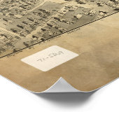 Scranton Pennsylvania 1892 Antike Panoramakarte Poster (Ecke)