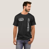 Scranton Pennsylvania 570 Bereichscode Vintag Retr T-Shirt (Vorne ganz)