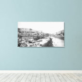 SCRANTON PENNSYLVANIA BLUE LANTERRESTAURANT LEINWANDDRUCK (Insitu (Holzboden))