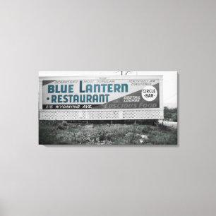 SCRANTON PENNSYLVANIA BLUE LANTERRESTAURANT LEINWANDDRUCK