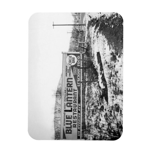 SCRANTON PENNSYLVANIA BLUE LANTERRESTAURANT MAGNET (Vertikal)
