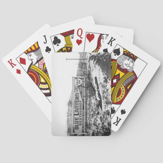 SCRANTON PENNSYLVANIA BLUE LANTERRESTAURANT SPIELKARTEN (Rückseite)