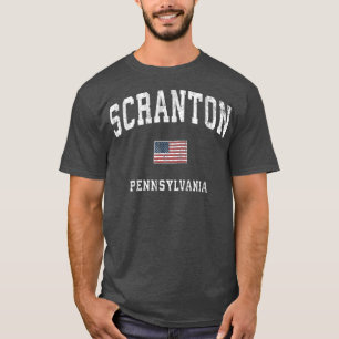 Scranton Pennsylvania PA Vintag amerikanische Flag T-Shirt