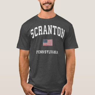 Scranton Pennsylvania PA Vintag amerikanische Flag T-Shirt