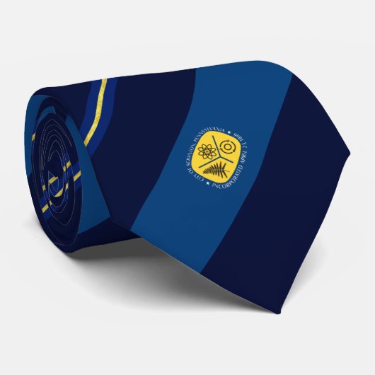 Scranton (Pennsylvania) Stadtflagge Neck Tie Krawatte (Gerollt)