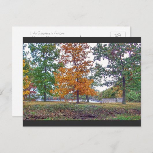 Scranton-See Postcard Scranton PA-Herbst Postkarte (Vorne/Hinten)